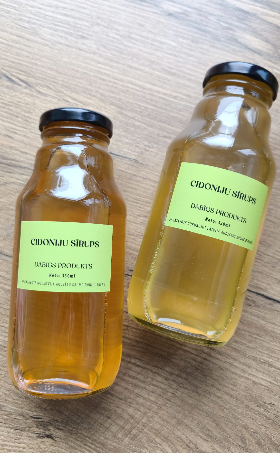 Lūdzu izvēlies krūmcidoniju sīrupa veidu